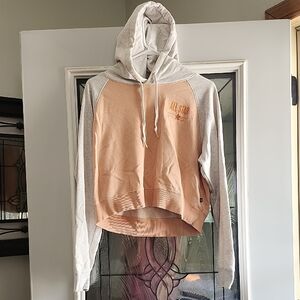 Converse Women's Hoodie Sweater - Cream and Gray